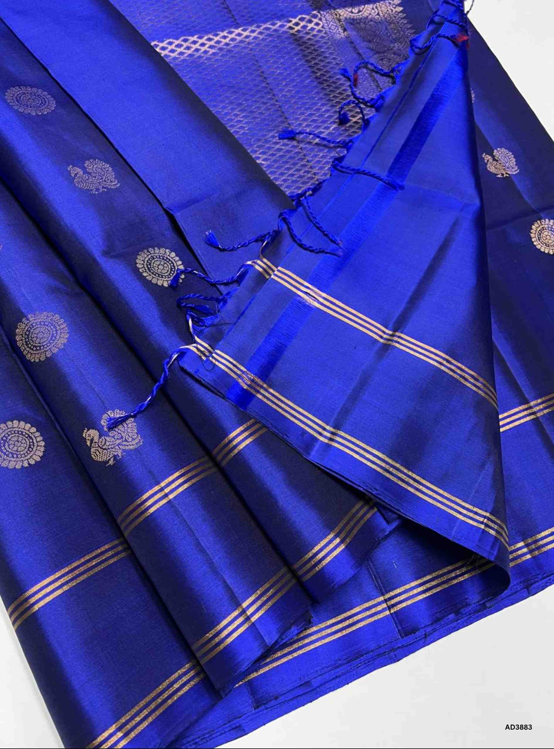 Royal Blue - Soft Silk Saree