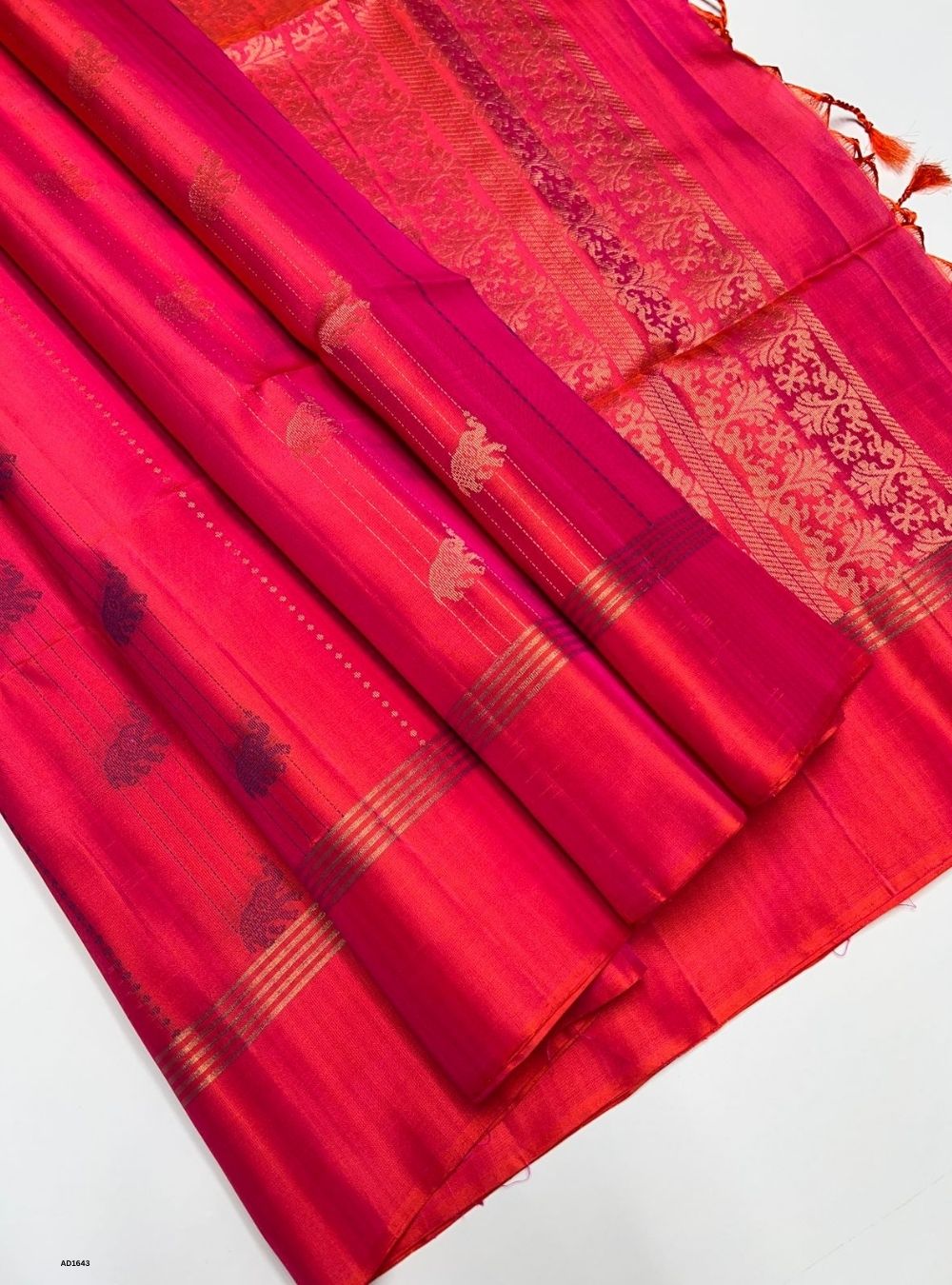 Dark Purple - Soft Silk Saree