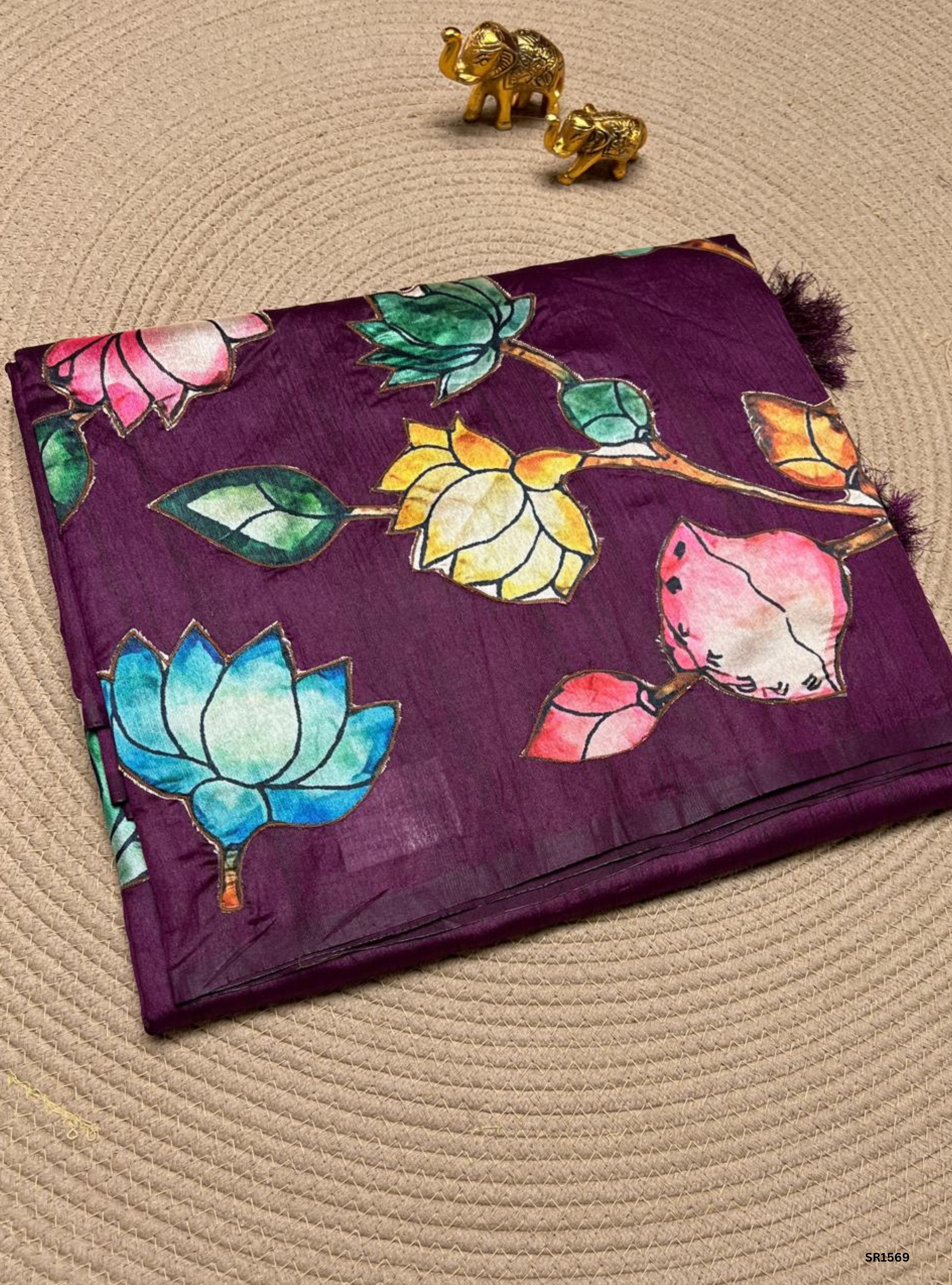 Jamun - Matka Silk Saree