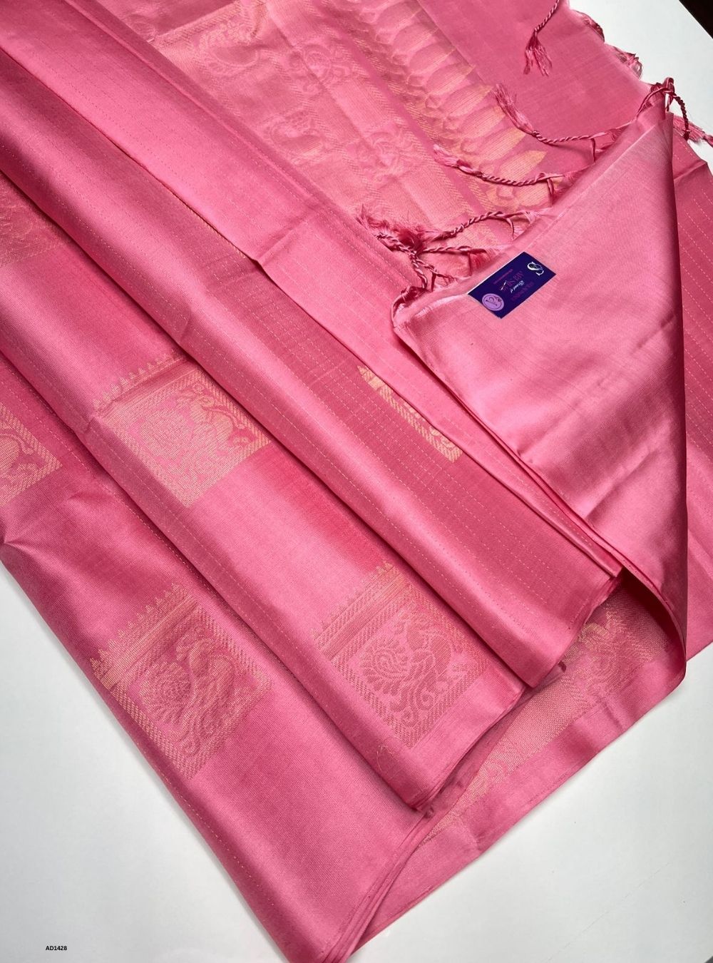 Baby Pink - Soft Silk Saree