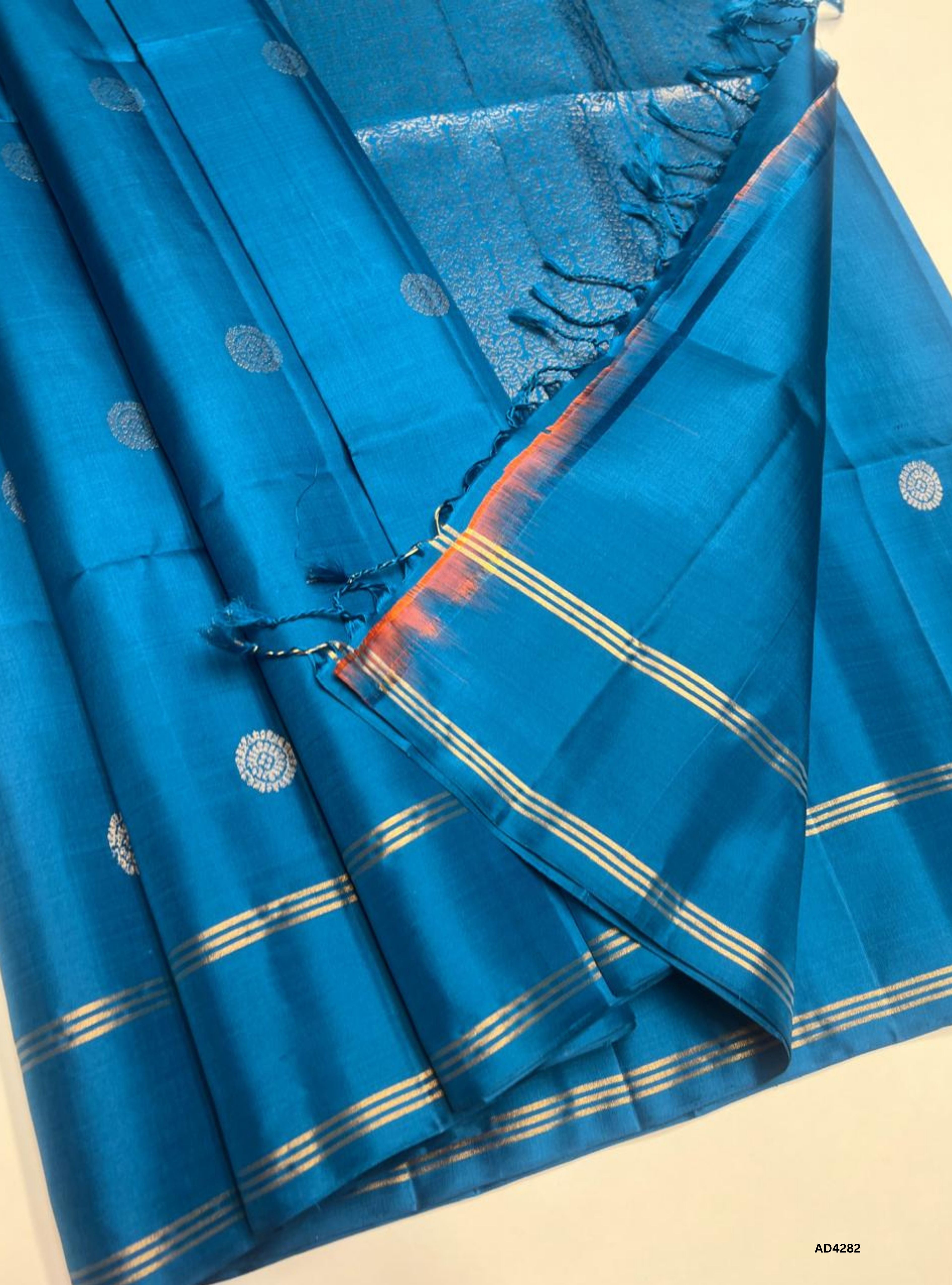Cobalt Blue - Soft Silk Saree
