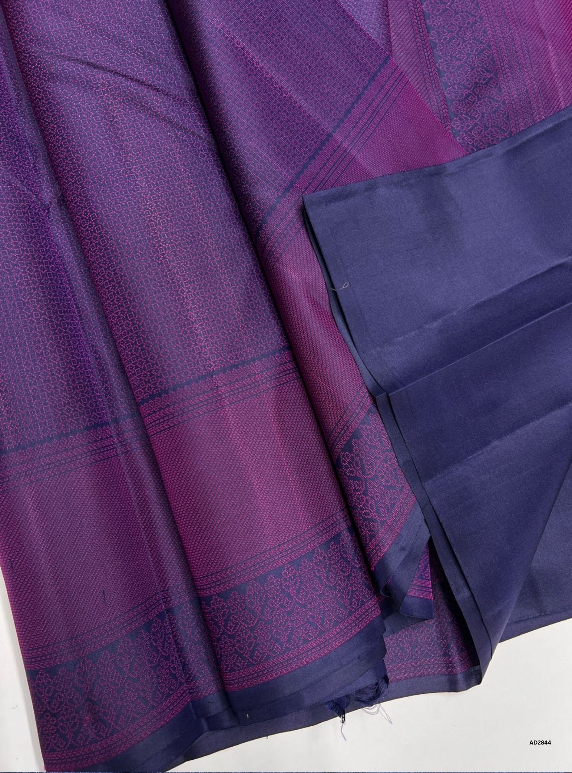Purple - Soft Silk Saree