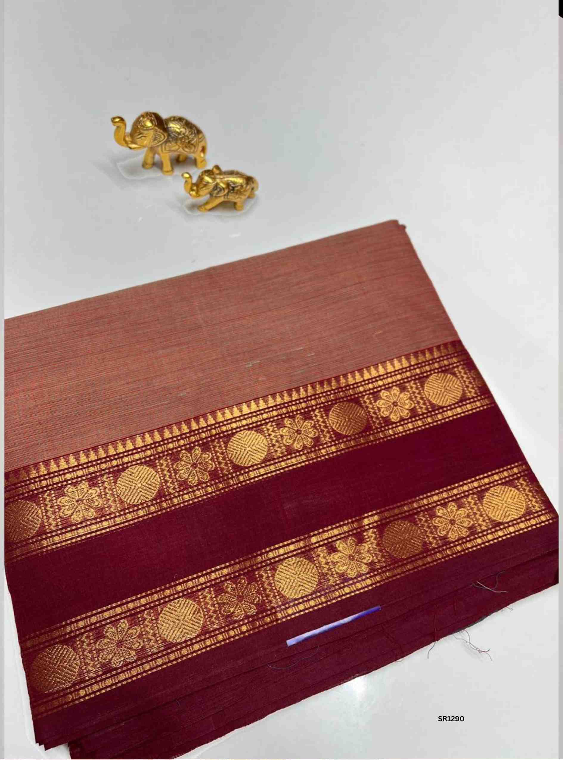 Maroon - Vairaoosi Kanchi Cotton Saree
