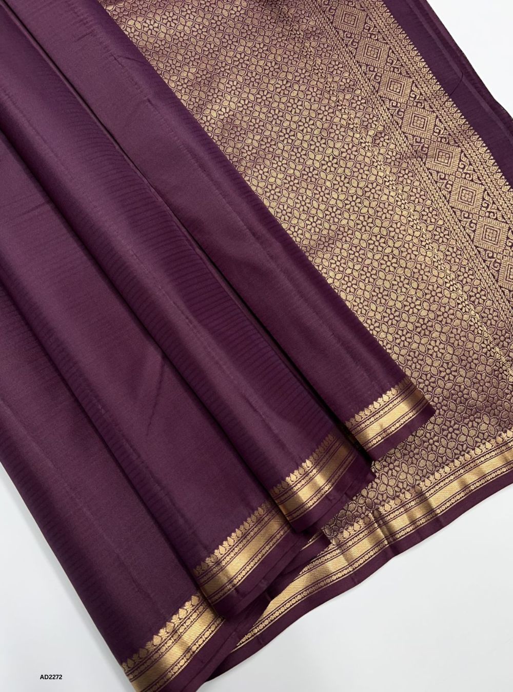 Plum - Soft Silk Saree