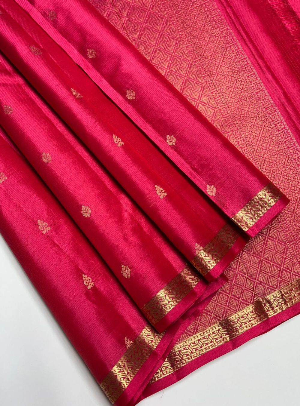 Candy Pink - Soft Silk Saree