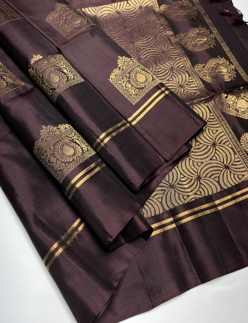 Coffee Brown - Soft Silk Saree
