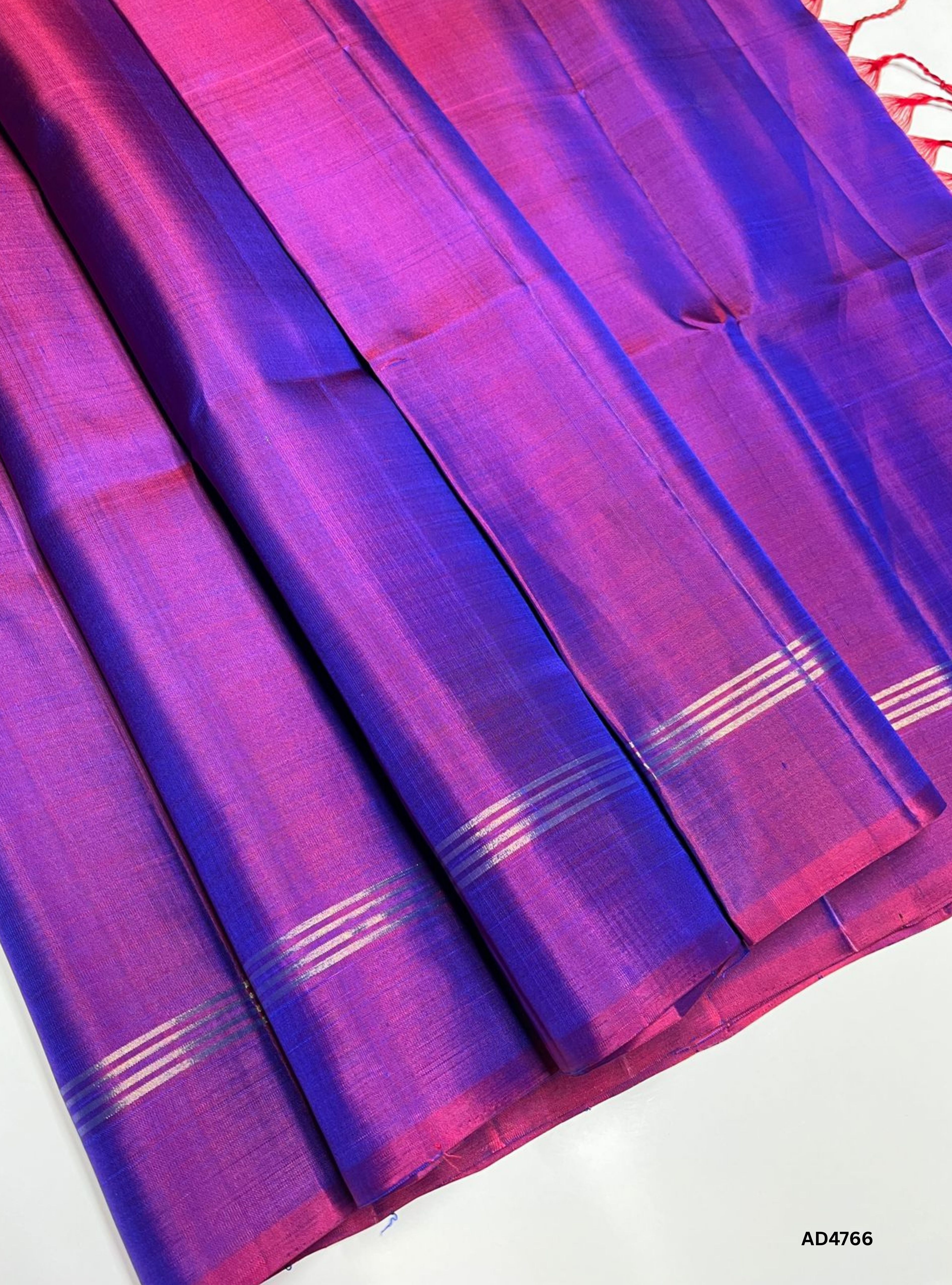 Dual Tone Purple - Plain Soft Silk Saree