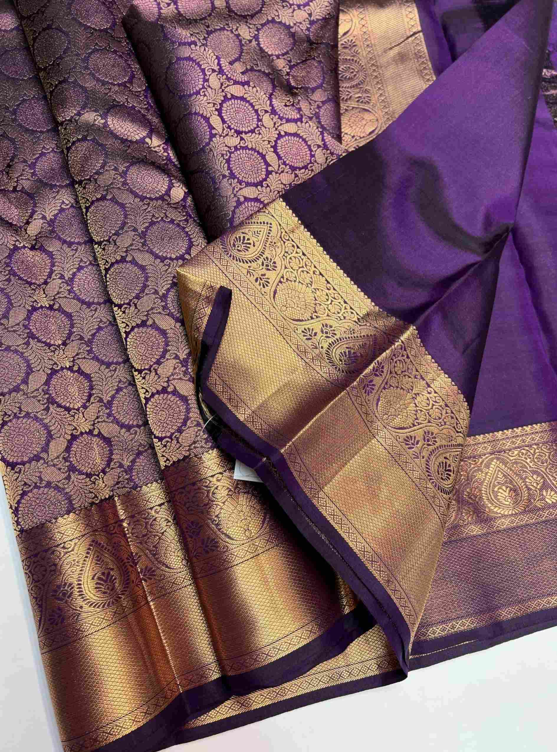 Dark Purple - Kanjeevaram Bridal Saree