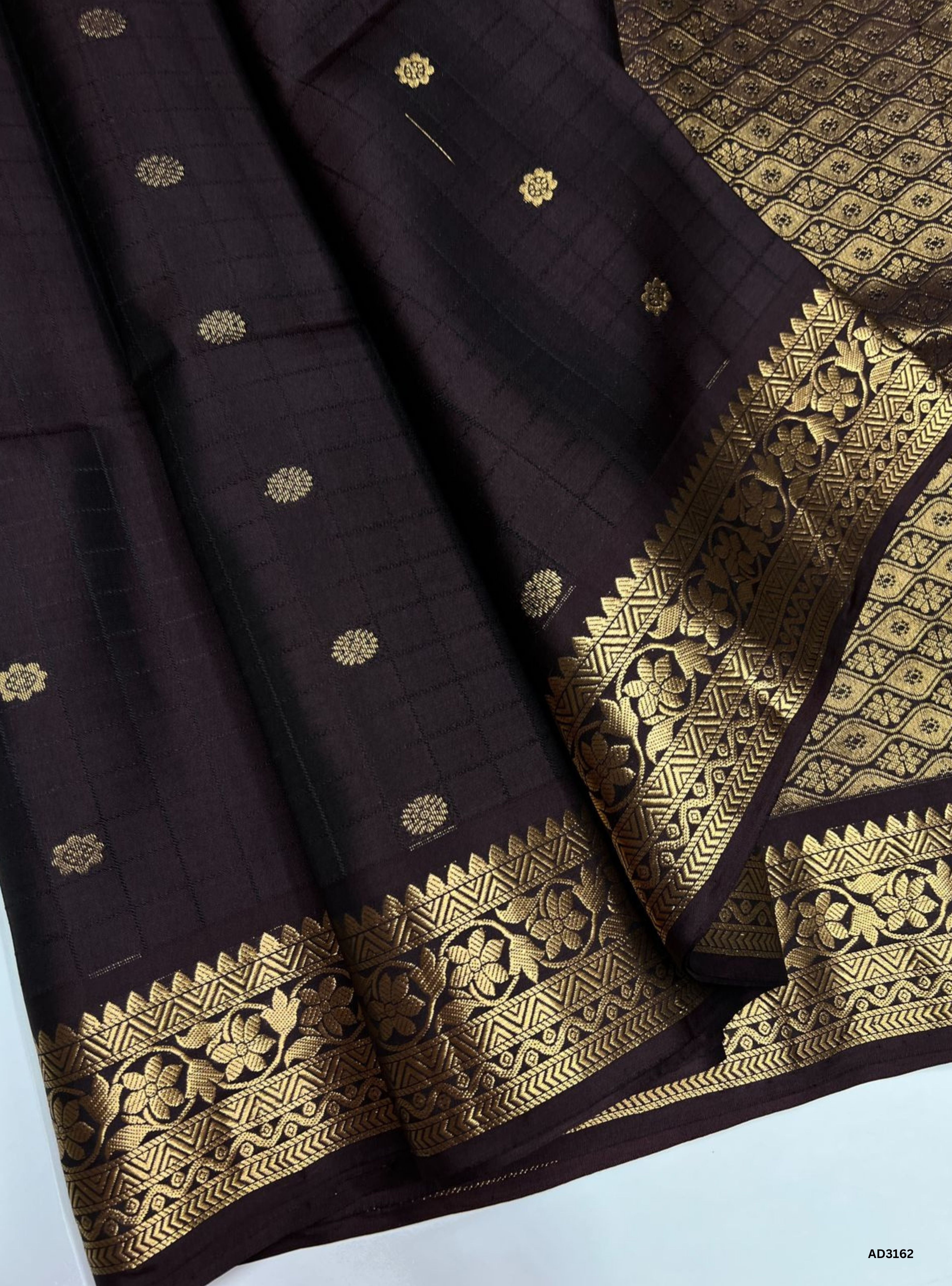 Coffee Brown - Soft Silk Saree