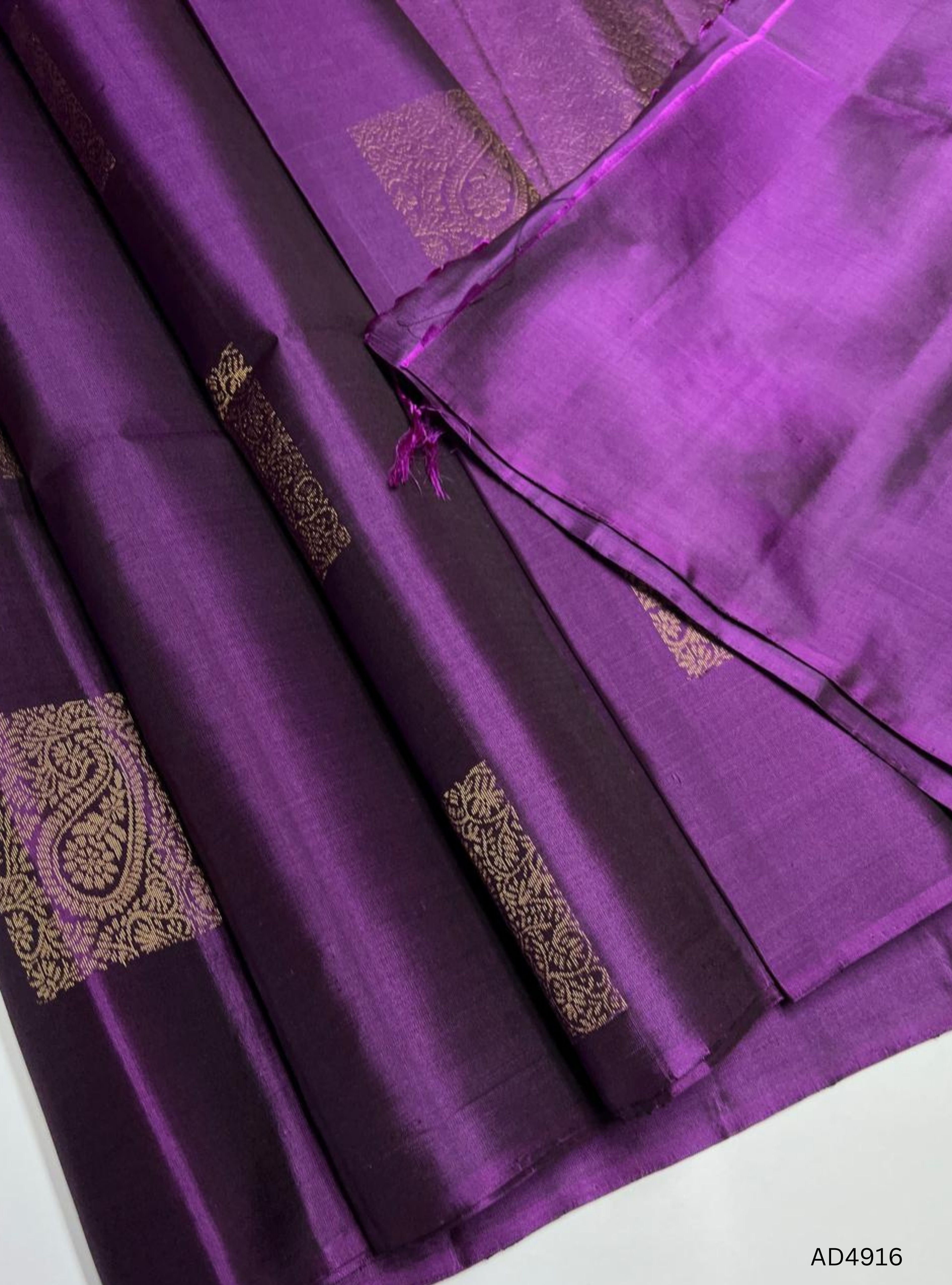Mauve Purple - Soft Silk Saree