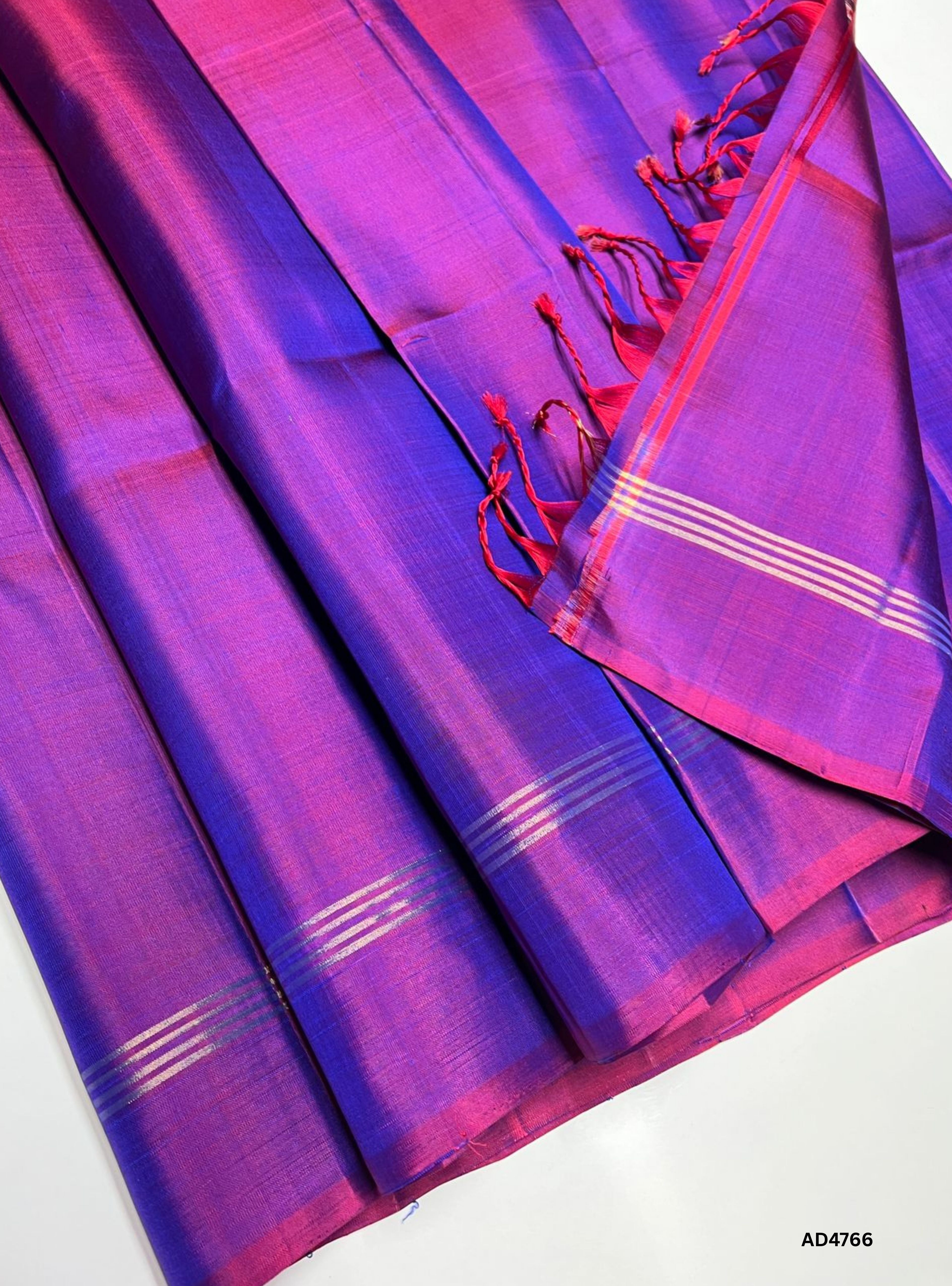Dual Tone Purple - Plain Soft Silk Saree