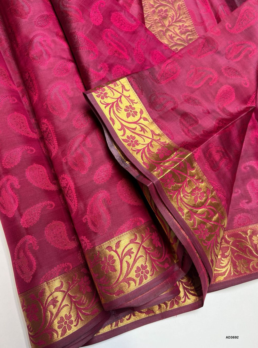 Mulberry Pink - Soft Silk Saree
