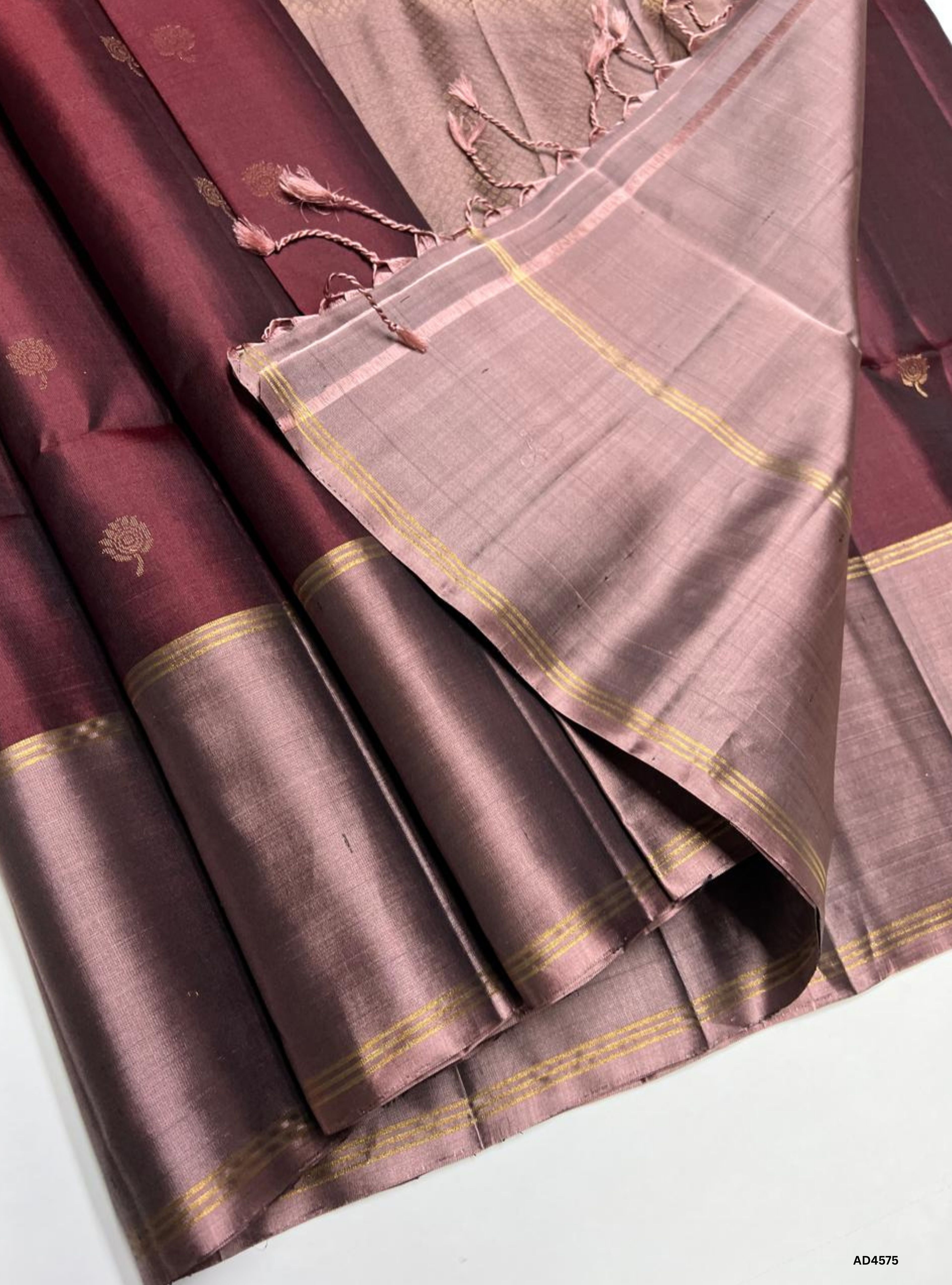Coffee Brown & CoCo- Soft Silk Saree
