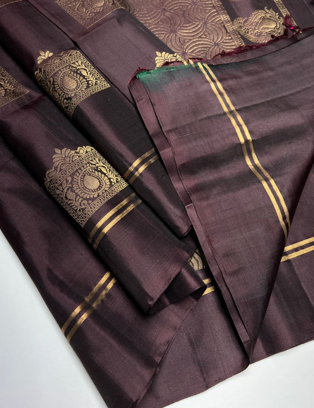Coffee Brown - Soft Silk Saree
