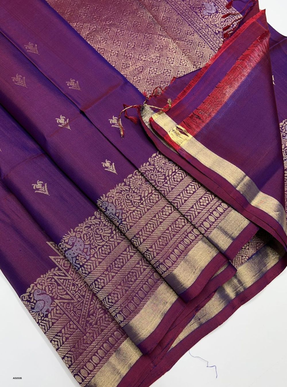 Purple - Soft Silk Saree