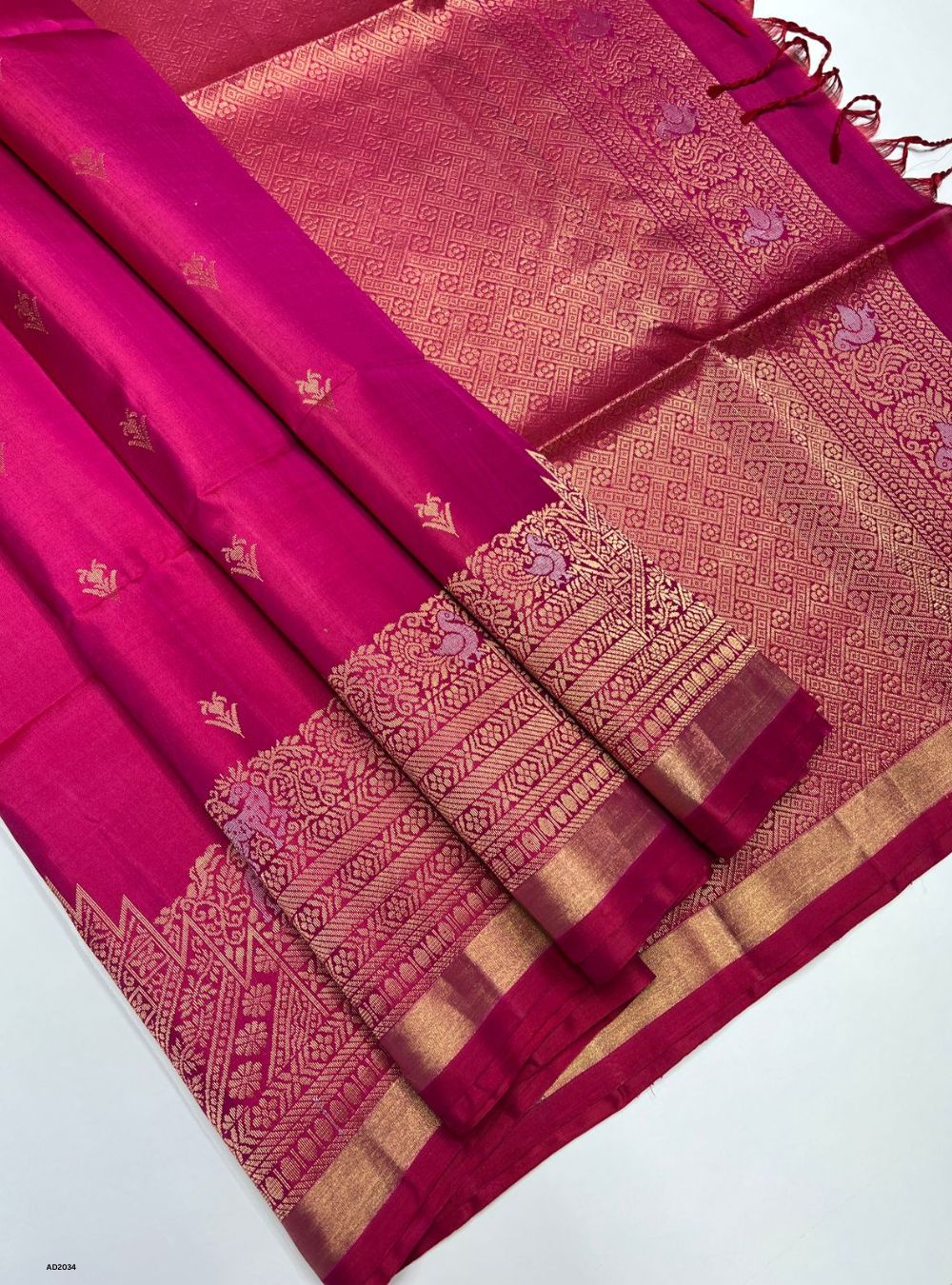 Pink - Soft Silk Saree