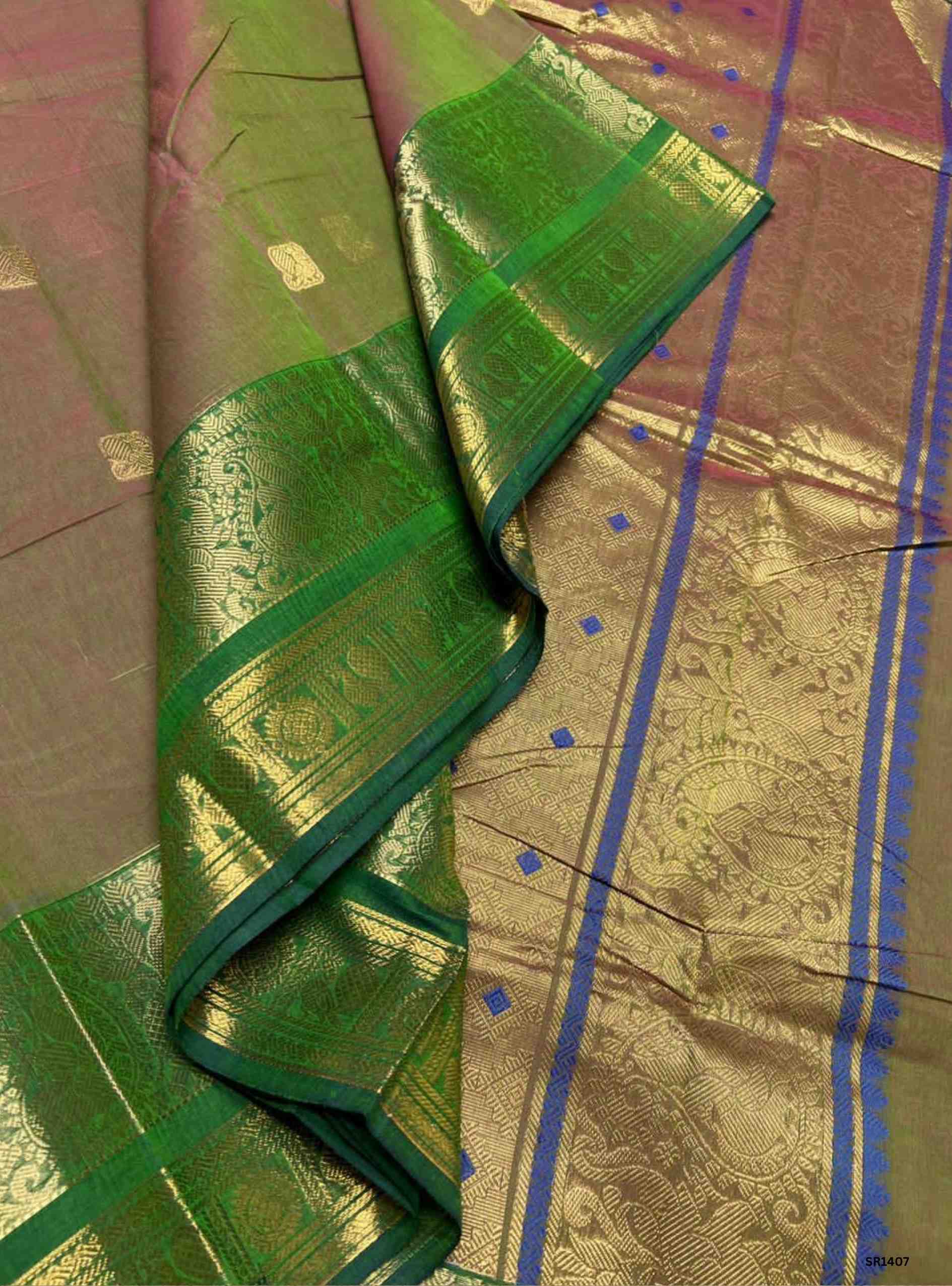 Green - Kanchi Cotton Saree