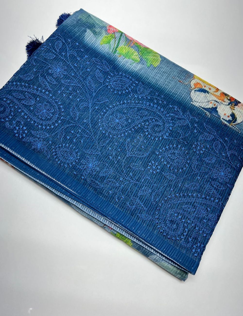 Blue - Cotta Saree