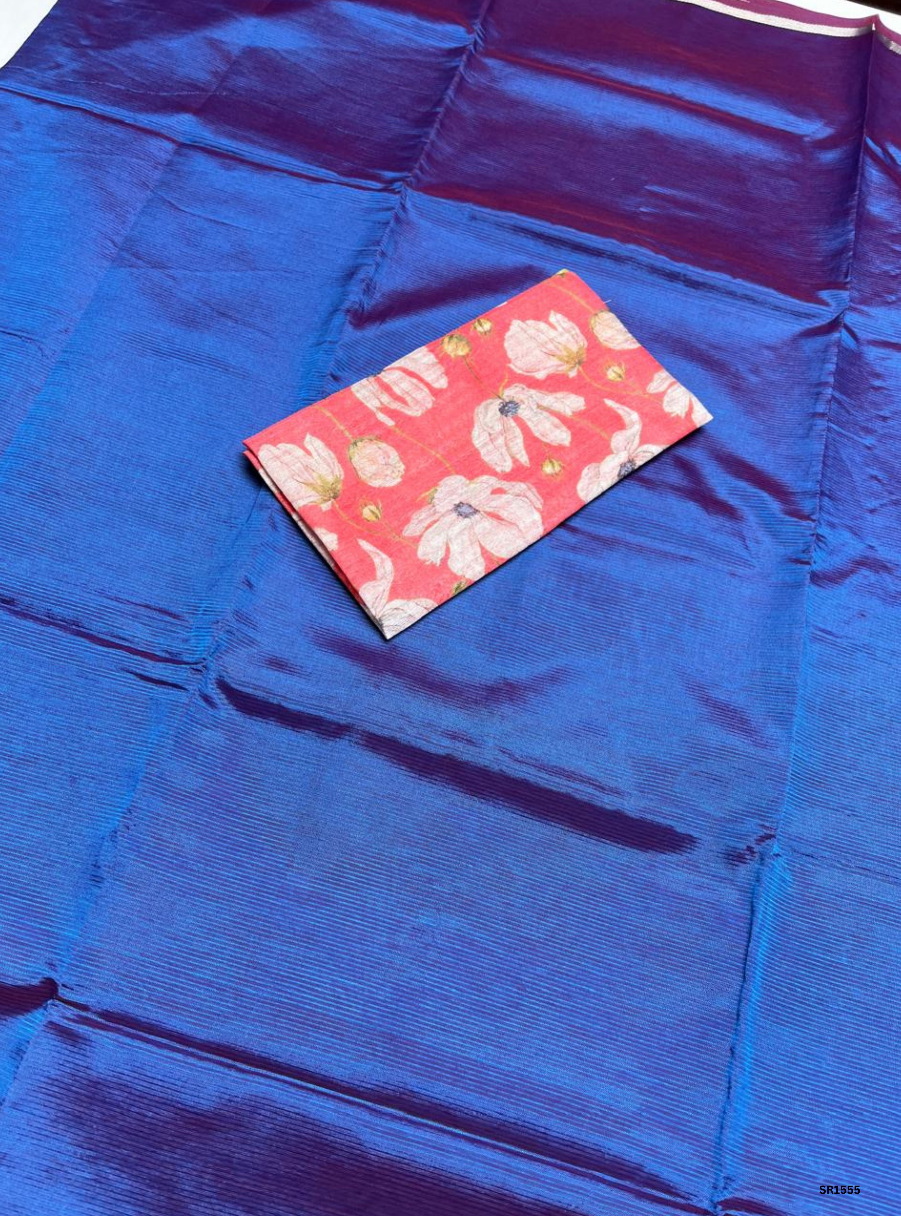 Peacock Blue - Mangalagiri Silk Cotton Saree