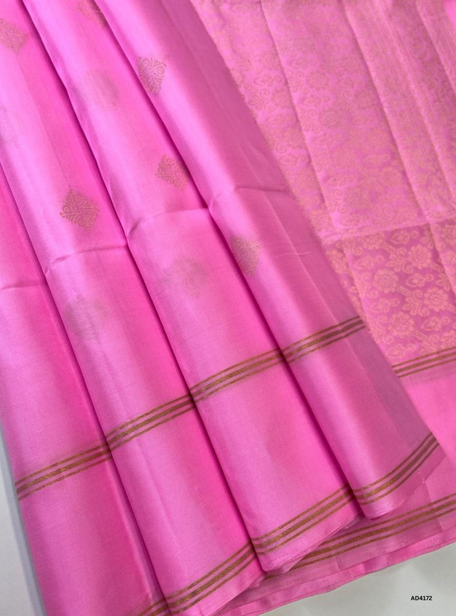 Baby Pink - Soft Silk Saree