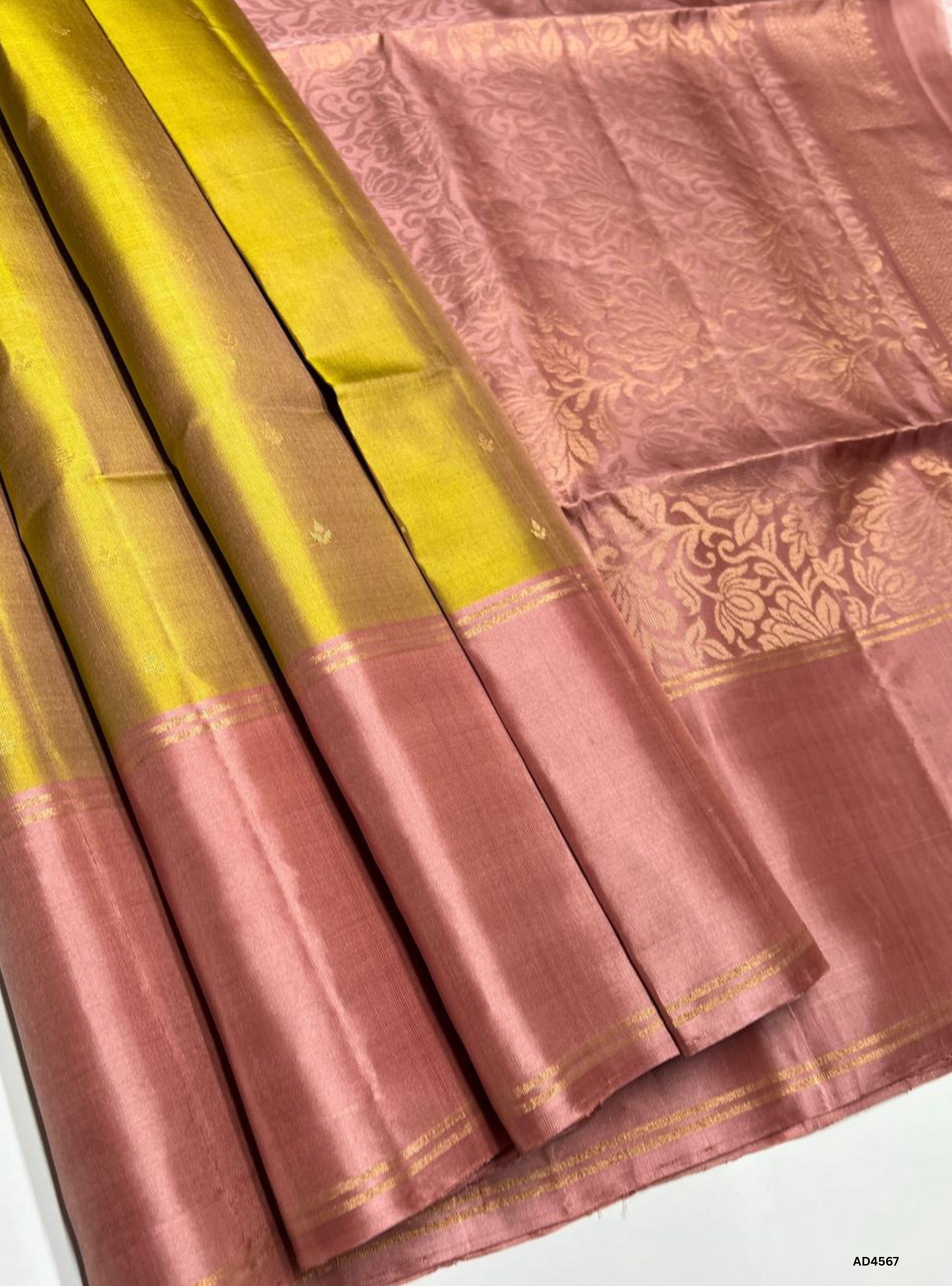 Honey & Peach - Soft Silk Saree