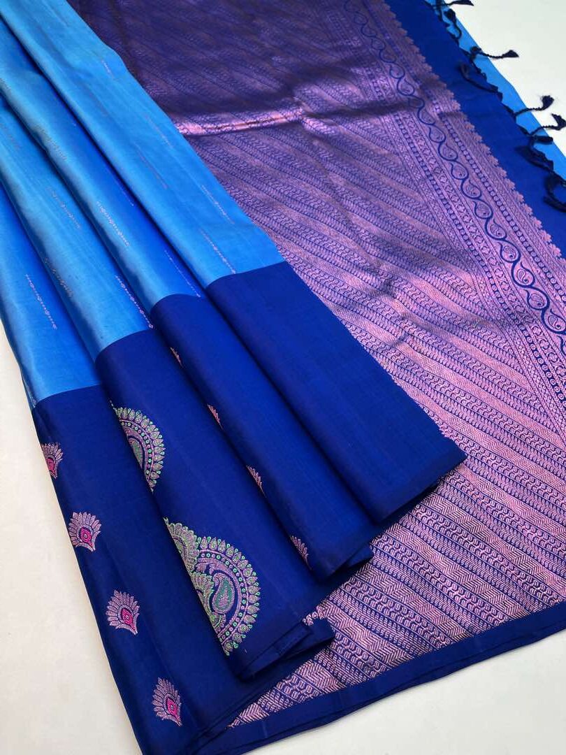 Light Blue - Soft Silk Saree