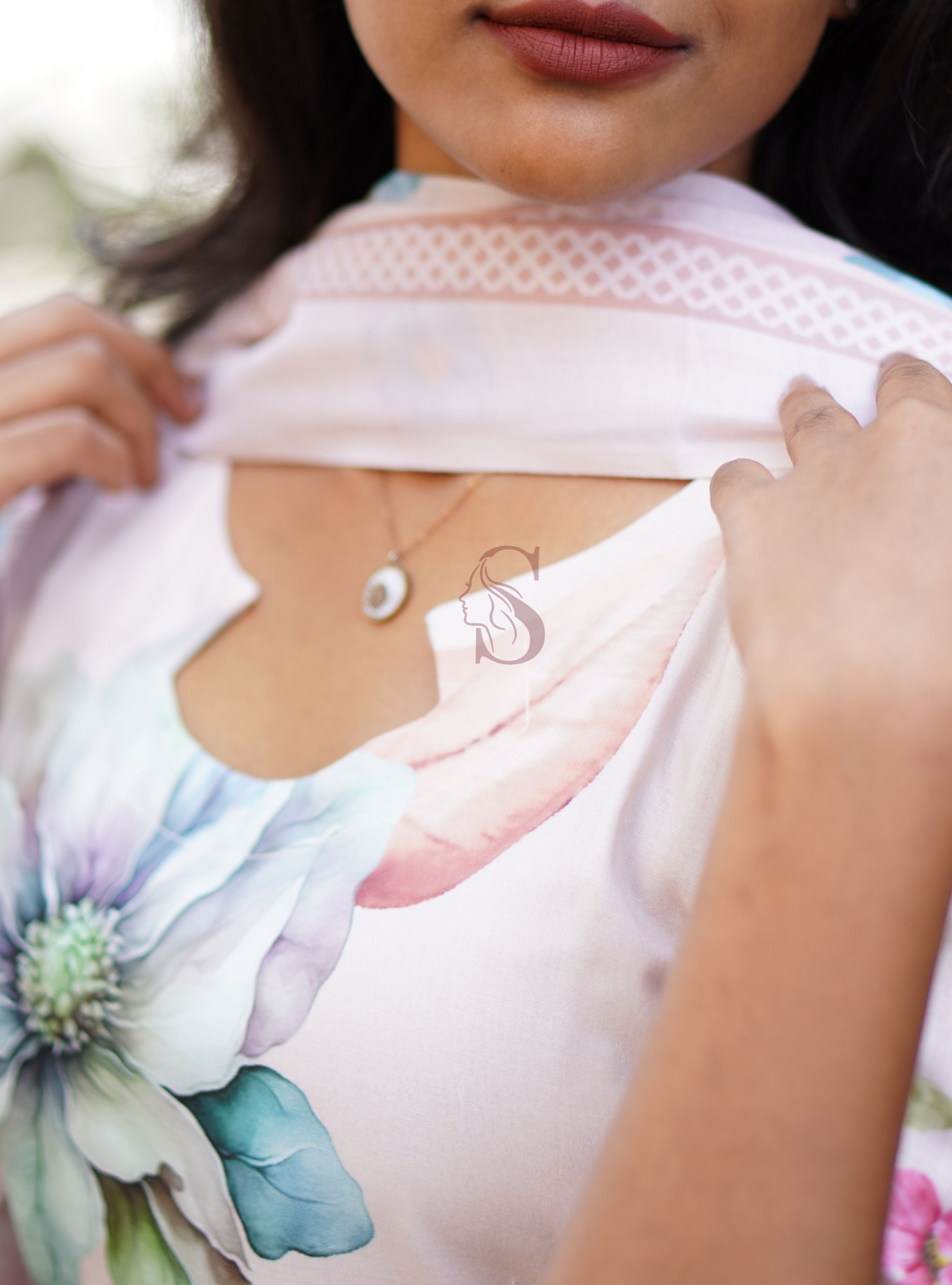 Pearl - Mul Cotton Floral Kurti Set