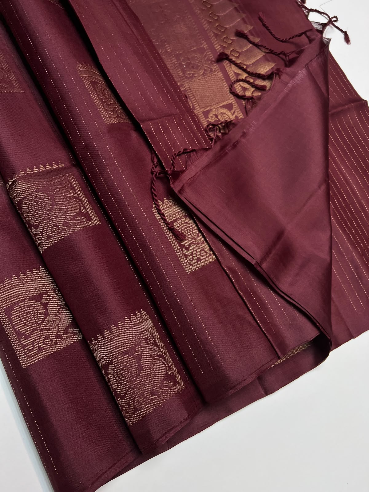 Brown - Soft Silk Saree
