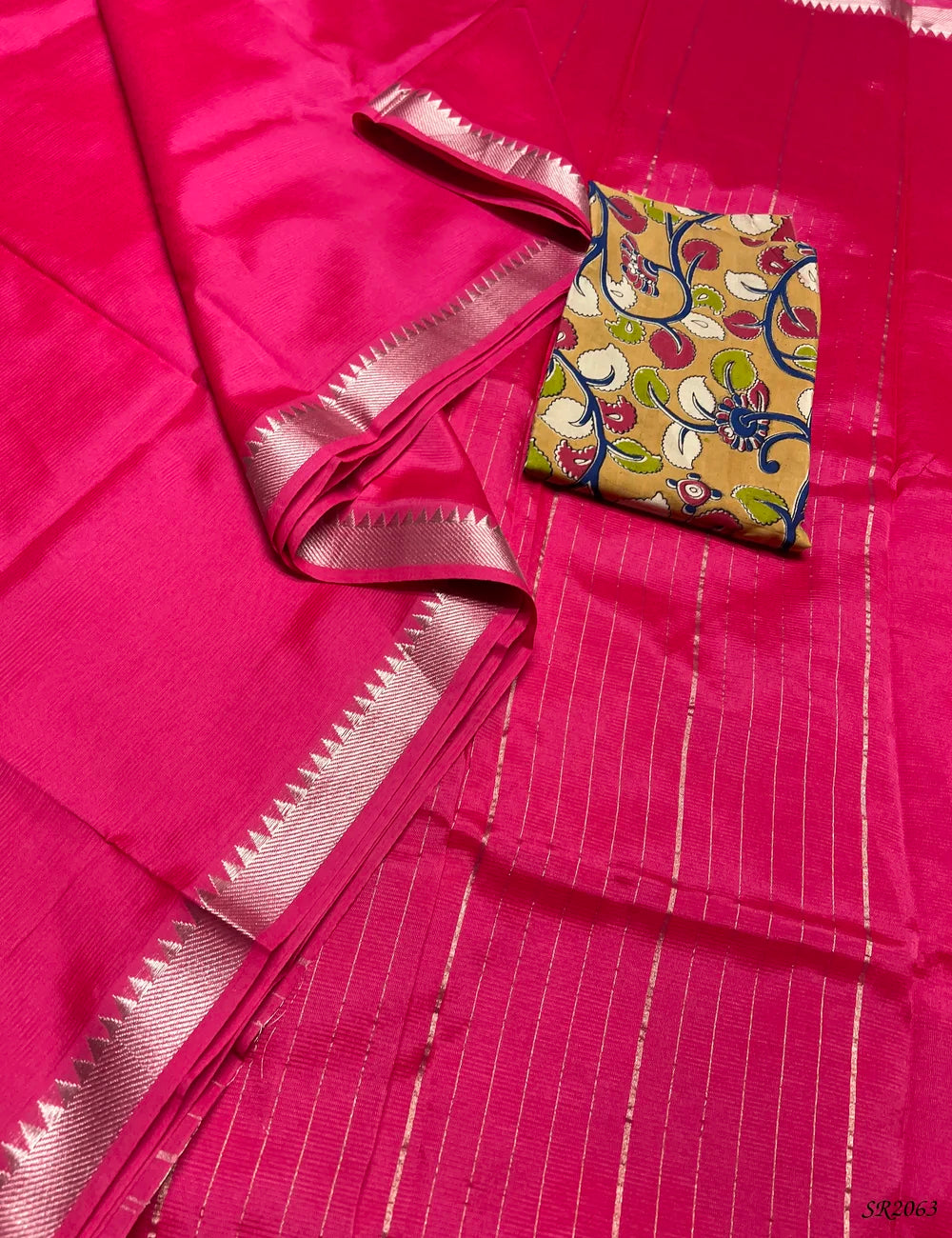 Baby Pink - Mangalagiri Silk Cotton -