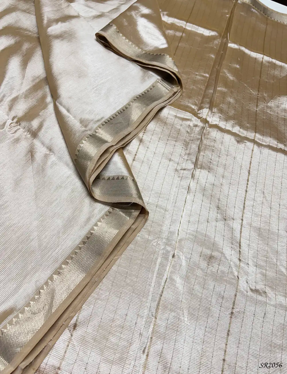 Cream - Mangalagiri Silk Cotton Pallu View
