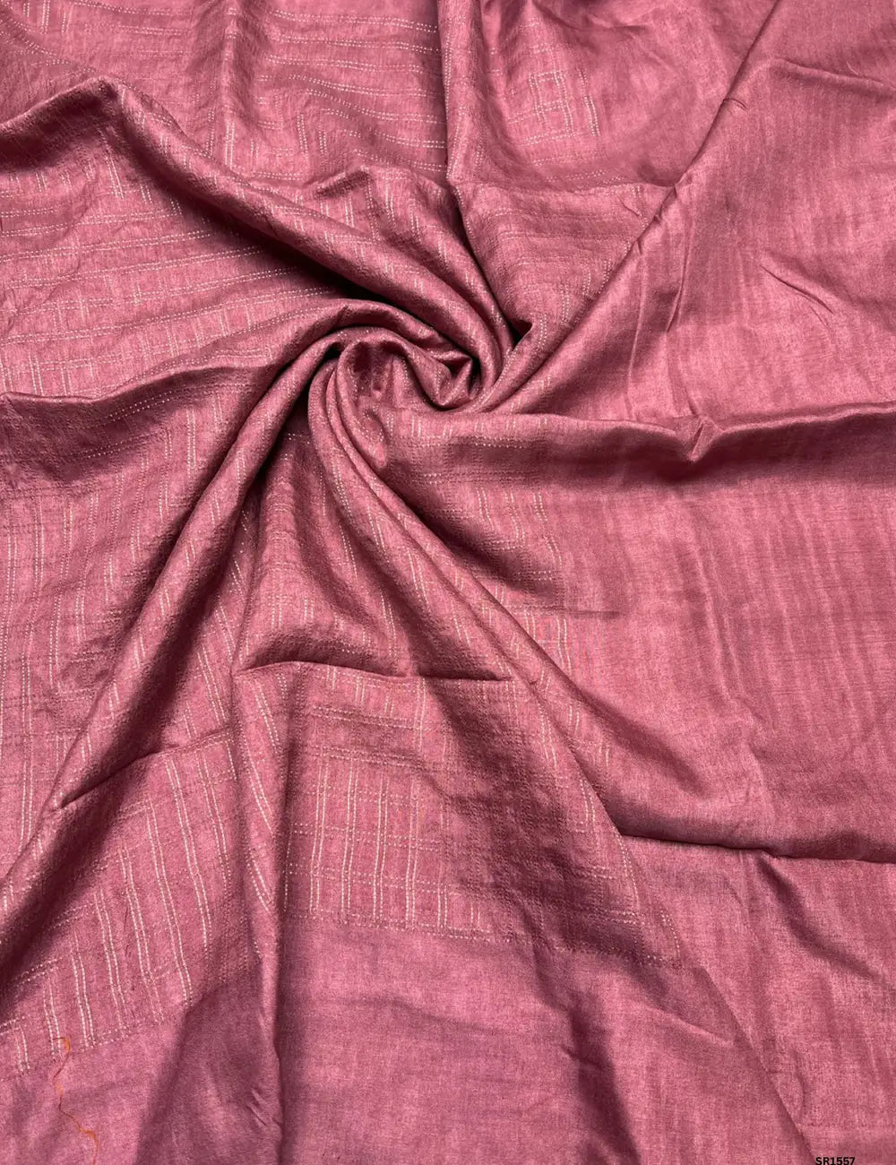 Mauve Pink - Moonga Tussar Saree