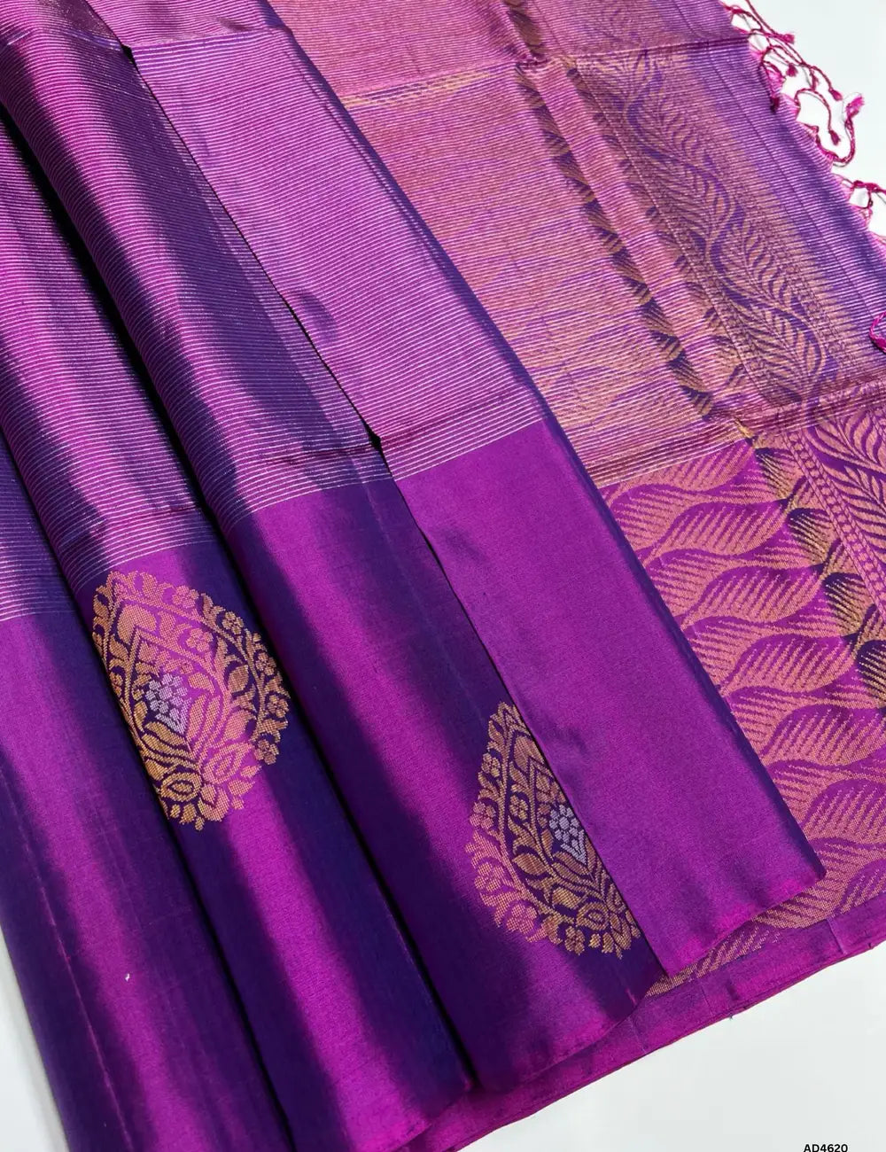 Purple - Facncy Border Soft Silk Saree