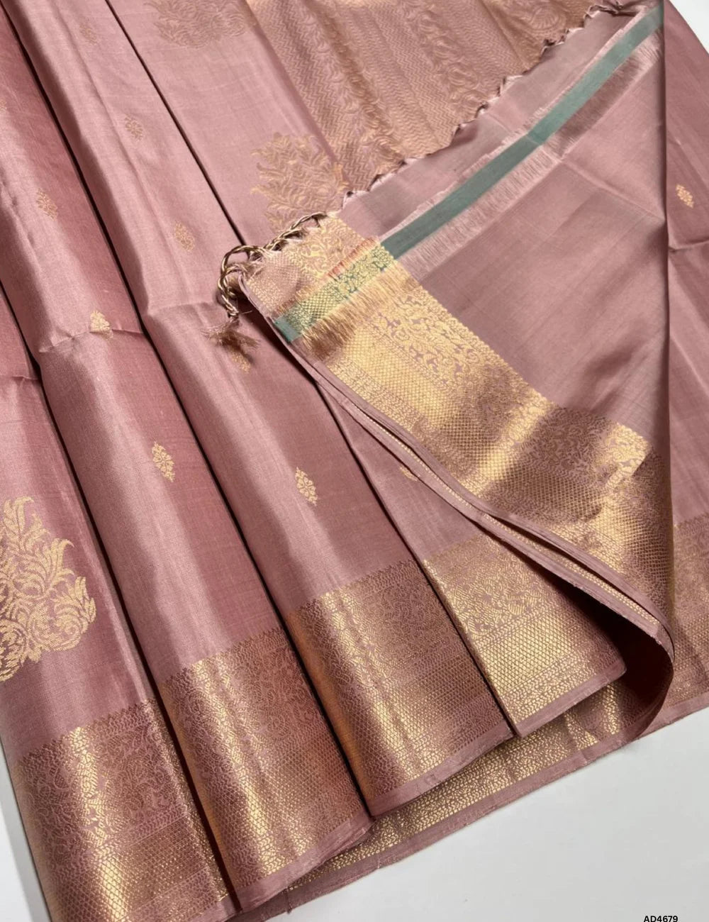 Biscuit - Kanchi Border Soft Silk Saree