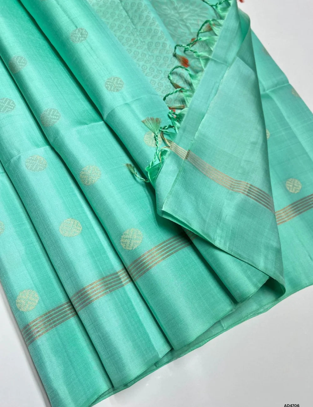 Mint Green - Soft Silk Saree