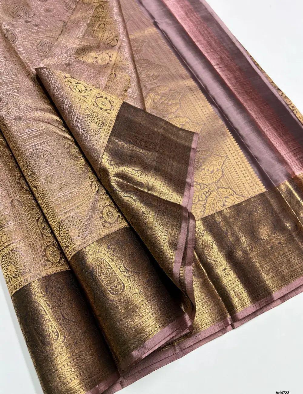 Dusty Rose - Kanjeevaram Bridal Saree