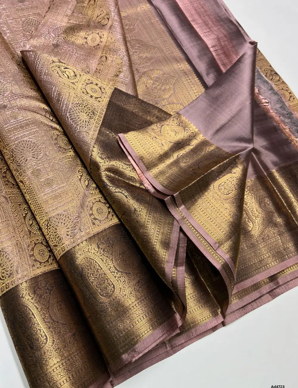 Dusty Rose - Kanjeevaram Bridal Saree