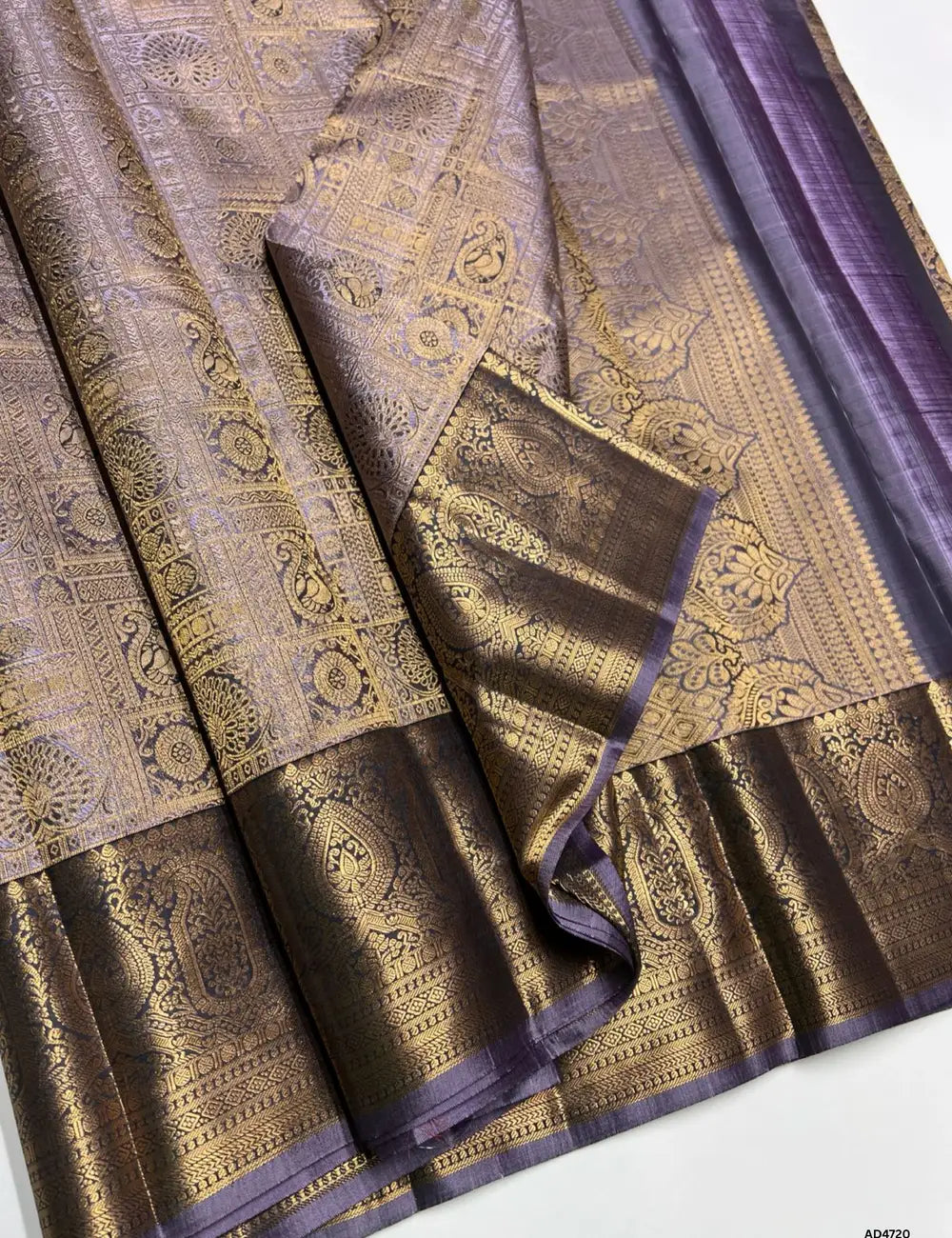 Lilac - Kanjeevaram Bridal Saree