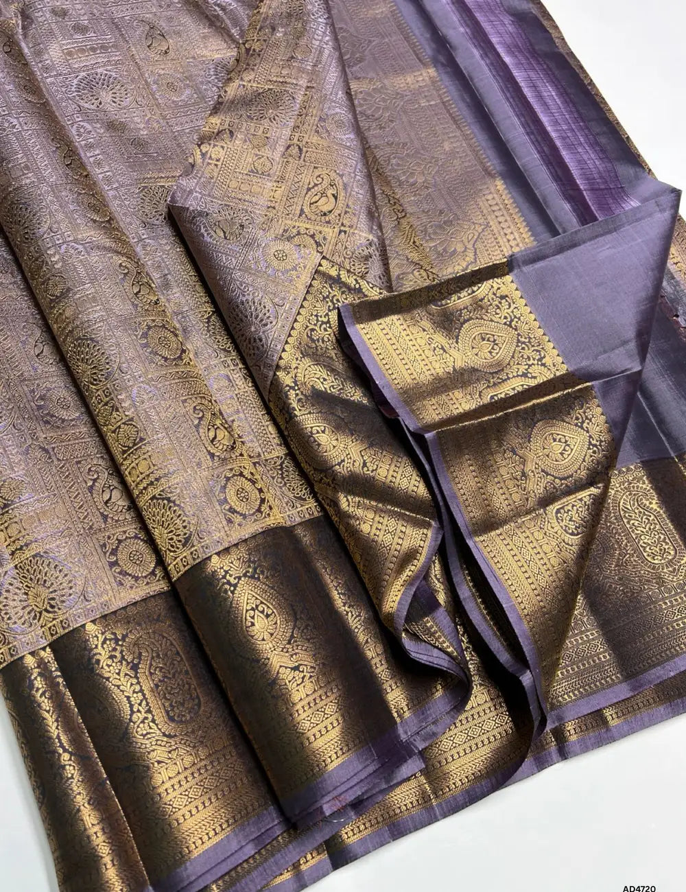 Lilac - Kanjeevaram Bridal Saree