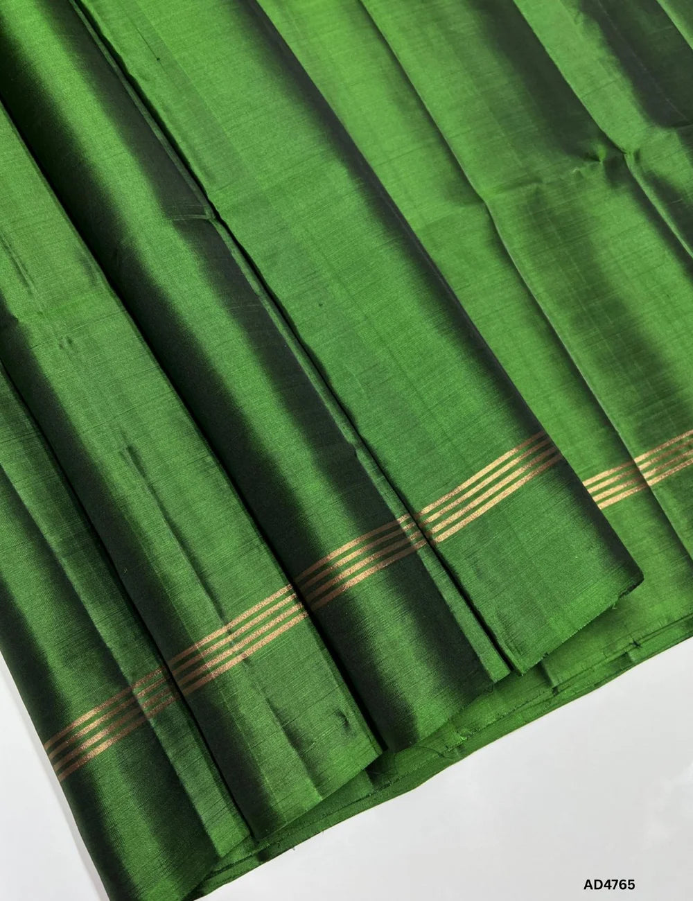 Moss Green - Plain Soft Silk Saree