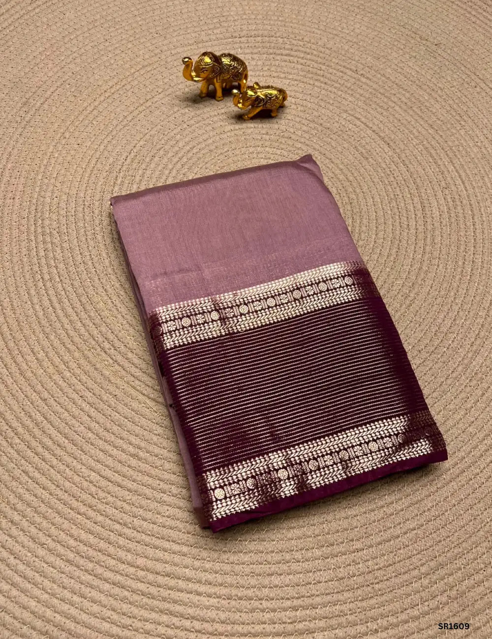 Dusty Rose & Jam - Binny Silk Saree