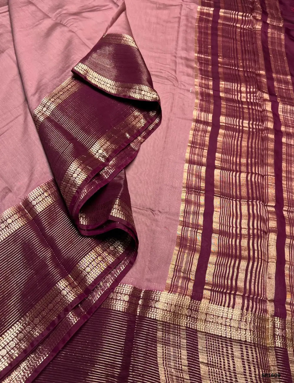 Dusty Rose & Jam - Binny Silk Saree