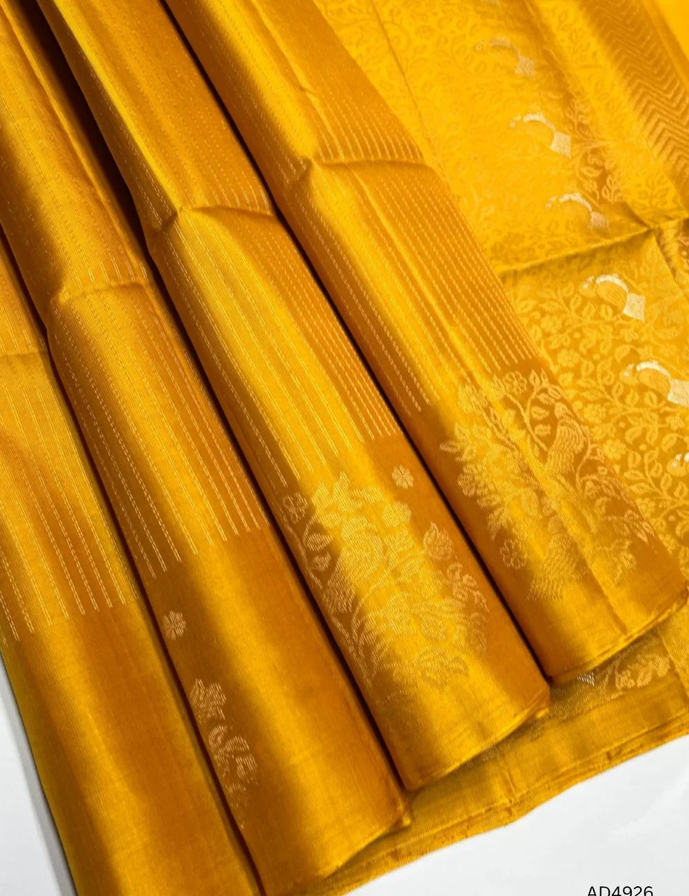 Yellow - Vairaoosi Fancy Border Soft Silk Saree