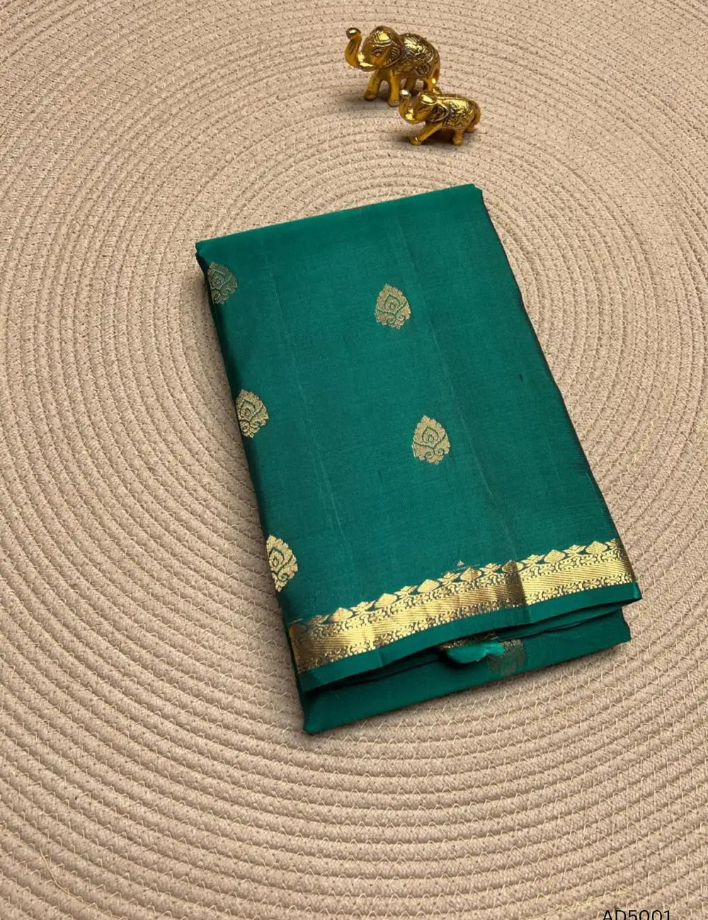 Green - Kanchi Border Soft Silk Saree
