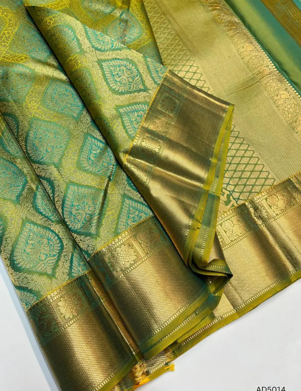 Elaichi Green - Kanjeevaram Bridal Saree