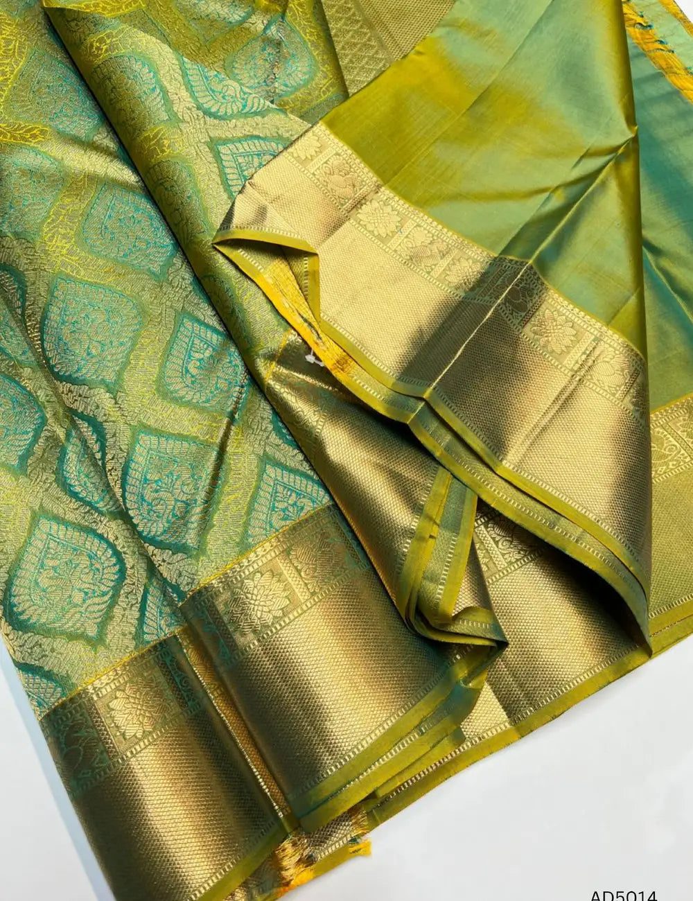 Elaichi Green - Kanjeevaram Bridal Saree