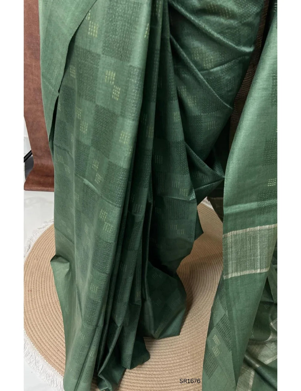Green - Moonga Silk Saree