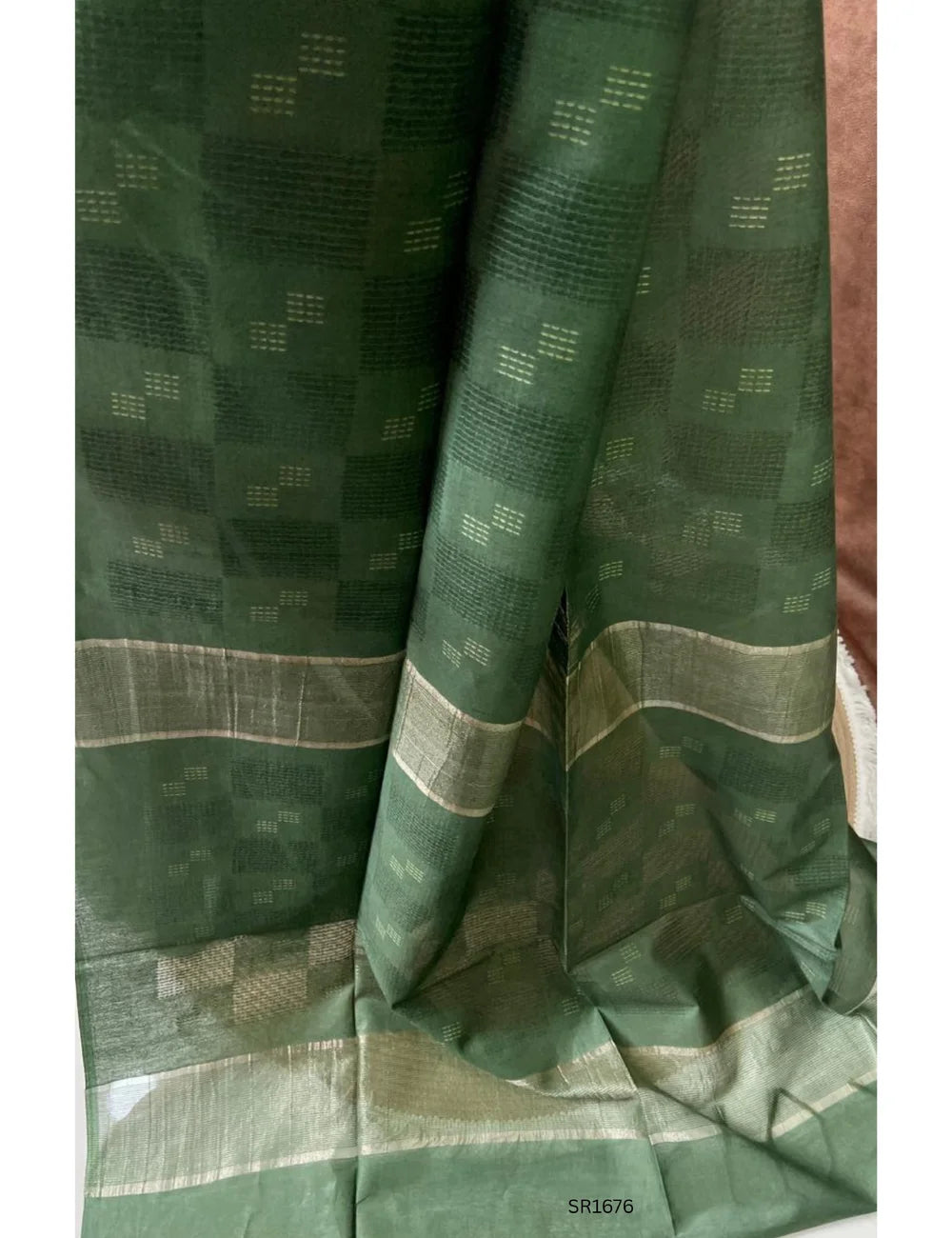 Green - Moonga Silk Saree