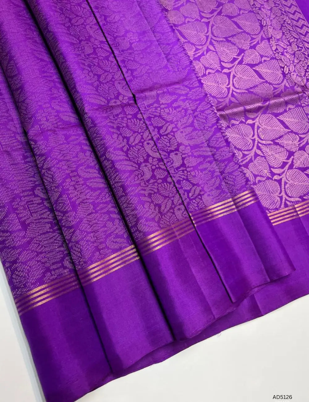Purple - Soft Silk Bridal Saree