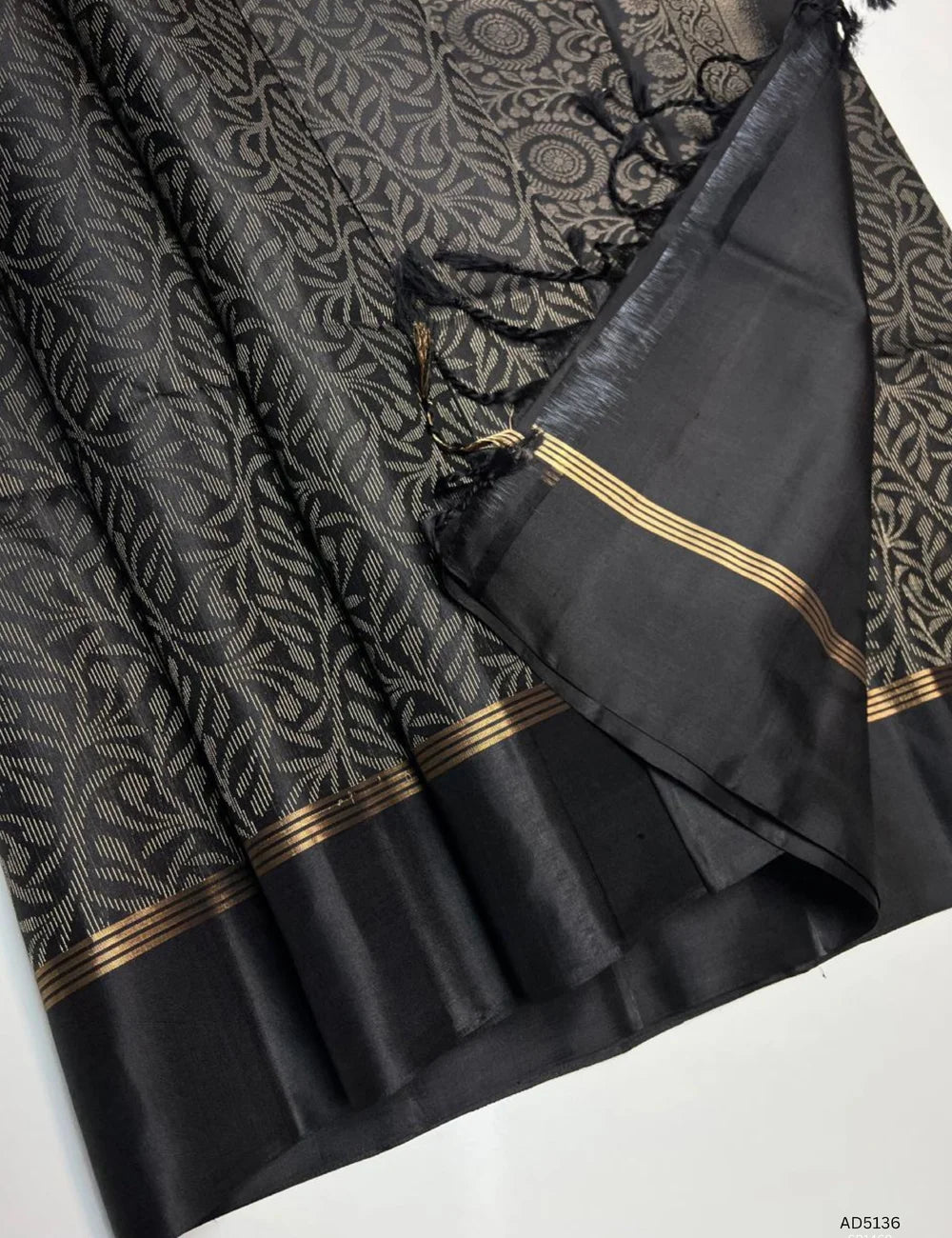 Black - Soft Silk Bridal Saree