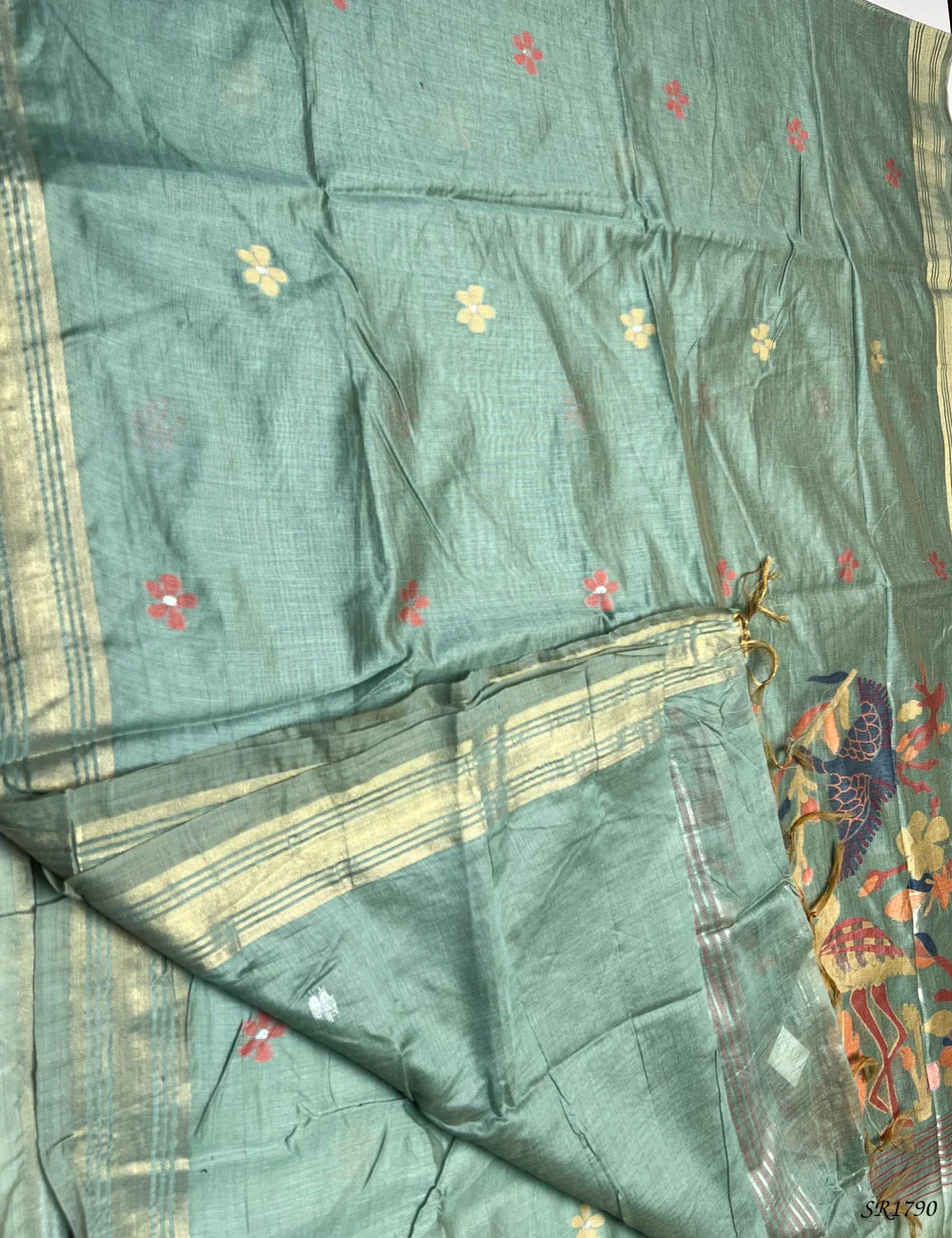 Green - Jhamthani Saree -